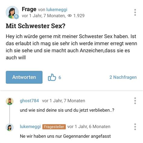 sex mit der schwester